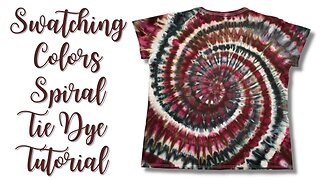 Tie-Dye Designs: Swatching Colors Spiral Ice Dye