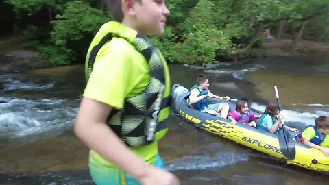 River Rapids & Natural Waterslides: Epic Kayaking at Palmetto Cove Campground!