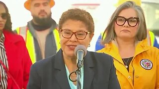 LA Mayor Karen Bass declined to say whether she supported the city’s lawsuit...