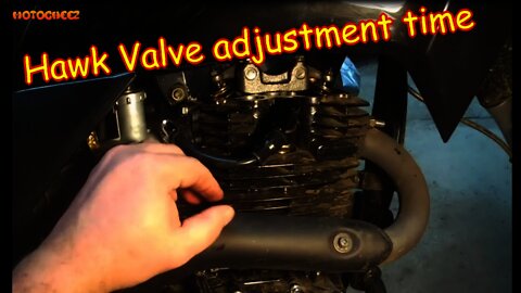 [E17] Hawk 250 valve adjustment. UPDATED GAP SIZE IN DESCRIPTION