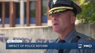 How is the prospect of police reform impacting police departments?