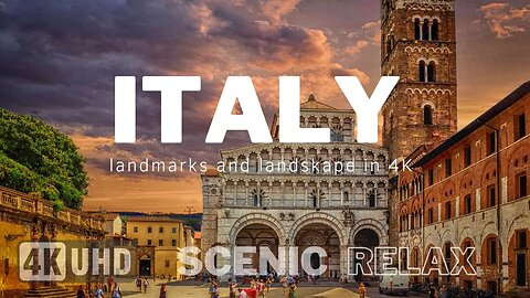 Italy 4K | Scenic Relaxation video with calming music | Relaxation video