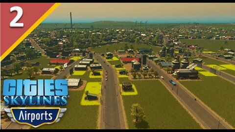 Expanding Into Farm Industry & Preparing River Expansion l Cities Skylines Airports DLC l Part 2