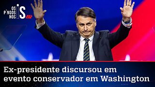 Em discurso, Bolsonaro critica Lula e diz que missão ainda não acabou