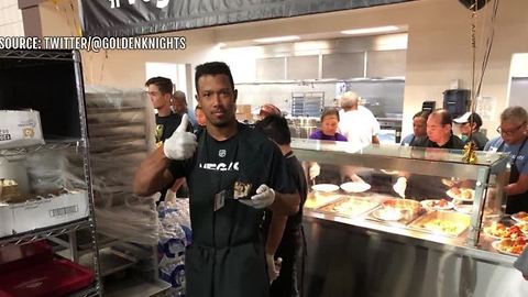 Vegas Golden Knights prospects serve meals at Catholic Charities