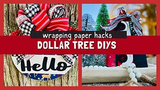 Dollar Tree DIY’s , Wrapping paper hacks, Amazing tricks that will take your home to the next level