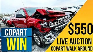 Copart Walk Around And Auction, We Won! Toyota Tundra, SL 550 Benz