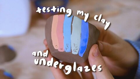Testing my clays and underglazes 🎨 Pottery Studio Vlog