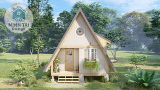 A-frame Cabin House Tour - Tiny Small House Design Ideas - Minh Tai Design 28