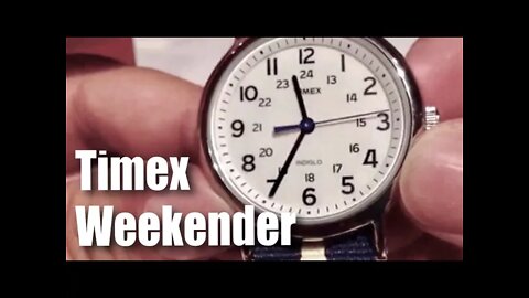 Timex Unisex T2P1429J "Weekender" Watch with Navy and Tan Nylon Strap Review