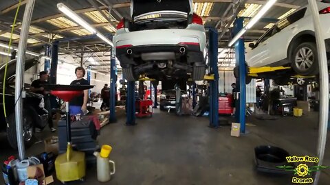 DJI Avata Drone Flies Thru Cambridge Auto Center to Entertain the Owner #avata #carrepairs #flythru