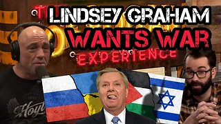 Joe Rogan FREAKED OUT by Lindsey Graham ALWAYS Wanting War