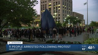 11 arrested following KC protest