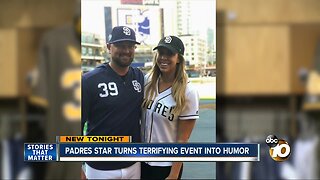 Padres star turns terrifying event into comedy for a cause