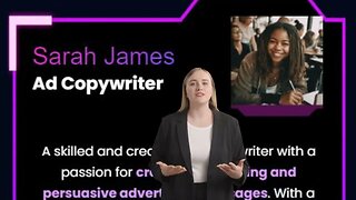 Chop AI Staffs VAC Sarah James - Ad Copywriter