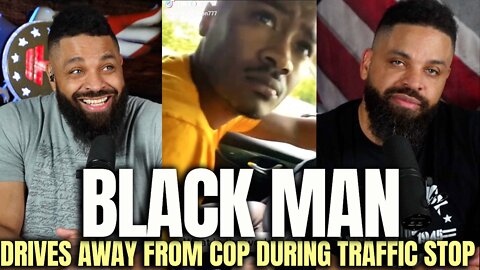 Black Man Drive Away From Cop During Traffic Stop