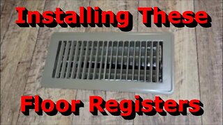 Very Easy Install - Installing These Heavy Duty Floor Registers