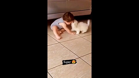 cute_baby_and_dog__puppy_💖💞 _love