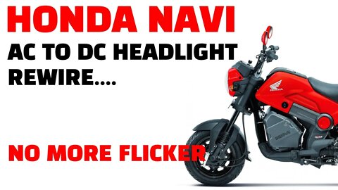 Honda Navi Headlight Rewire AC to DC - use LED bulbs