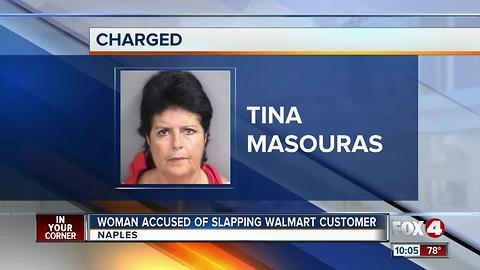 Woman accused of slapping Walmart Customer