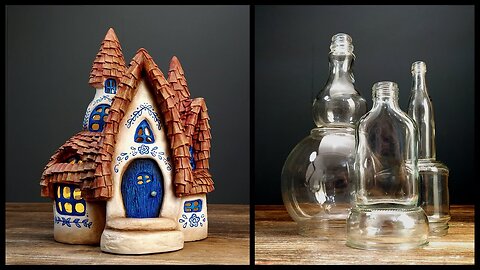 ❣DIY Folk House Using Jars and Bottles❣