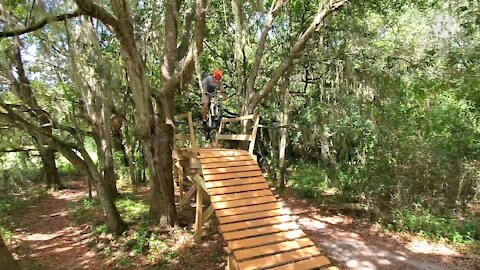 Carter Rd mountain bike trails - Modello Hwy Table top jumps, Swamp Dragon, Beast Jumps w/Big B bmx