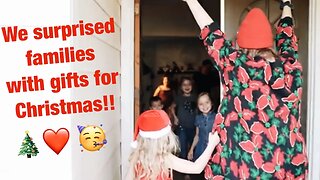 We surprised families for Christmas! (Hyundai helped!)