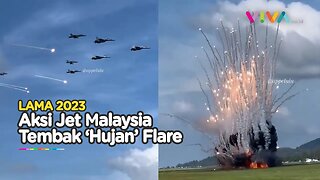 Aksi Ngeri Pesawat Hornet Malaysia Dilihat Panglima TNI Yudo Margono