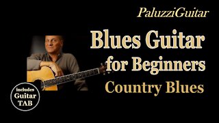 Country Blues Guitar Lesson for Beginners [Pentatonic Major Scale Riffs]