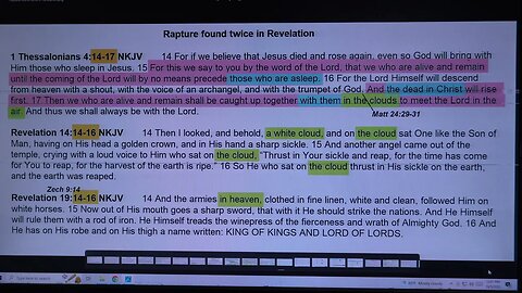 Rapture found twice in Revelation