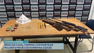 Crime em Guanhães: Briga de Casal termina com Morte de Mulher e Prisão de Homem na cidade.