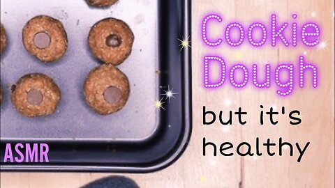 Cookie Dough Protein Balls | ASMR Baking