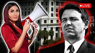 SHAME ON RON DESANTIS Outside of Trump’s Arraignment At Miami Courthouse