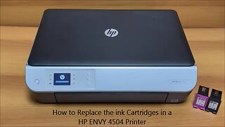 How to Replace the Ink Cartridges in a HP ENVY 4504 Pinter