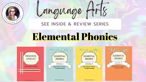 Homeschool Curriculum Language Arts Review - Elemental Phonics - Secular, Christian and Eclectic