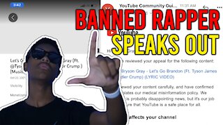 BANNED RAPPER SPEAKS OUT