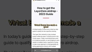 LAYERZERO AIRDROP & BEST LAYERZERO ALTCOINS