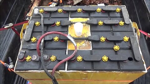Servicing An Old Forklift Battery Pack For Off Grid Solar Home Use