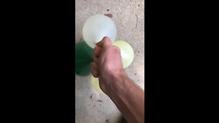4 Water Balloons Dropped at One TIME!!