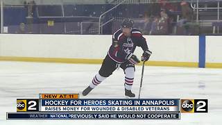 Hockey for heroes skating in Annapolis