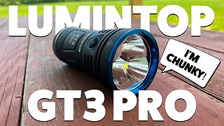 This CHUNKY fat portable searchlight is bright AF! (Lumintop GT3 Pro 27,000 Lumen review!)