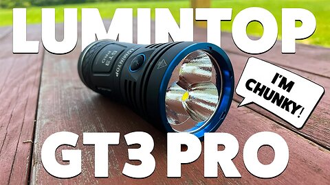 This CHUNKY fat portable searchlight is bright AF! (Lumintop GT3 Pro 27,000 Lumen review!)