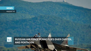 Russian Air Force Plane Flies Over Capitol And Pentagon