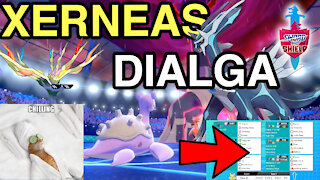 Xerneas being carried chilling in the back! • VGC Series 8 • Pokemon Sword & Shield Ranked Battles