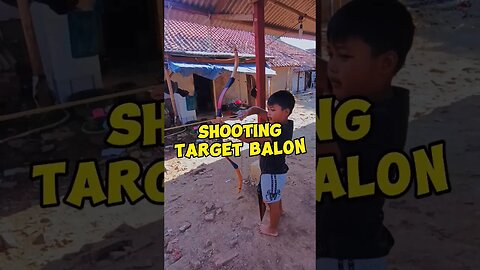 Shooting Target Balon | Latihan Panahan Anak Anak #panahan #shortsbeta #lombaagustusan