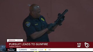 Pursuit leads to gunfire in Normal Heights