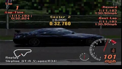 Gran Turismo 2 1- lap time trial 3