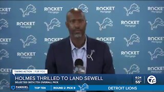 Holmes, Lions thrilled to land Sewell with 7th overall pick