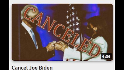 Cancel Joe Biden ASAP!