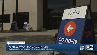 Employers can now bring on-site vaccination events to employees in Arizona